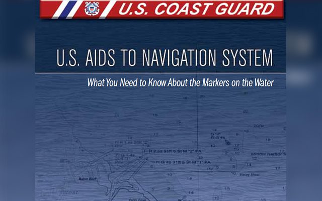 U.S. Coast Guard navigation aids information poster.