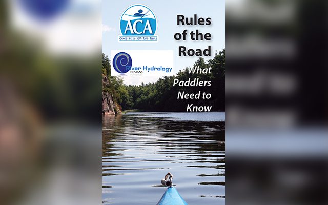 Cover of a paddling guide titled 'Rules of the Road'.