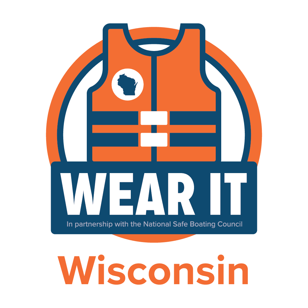 Wear It Wisconsin life jacket logo.