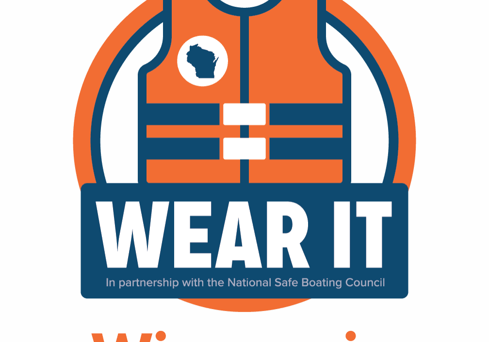 Wear It Wisconsin life jacket logo.